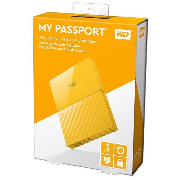 Фото - Жесткий диск внешний Western Digital My Passport 3 TB Yellow (WDBYFT0030BYL)