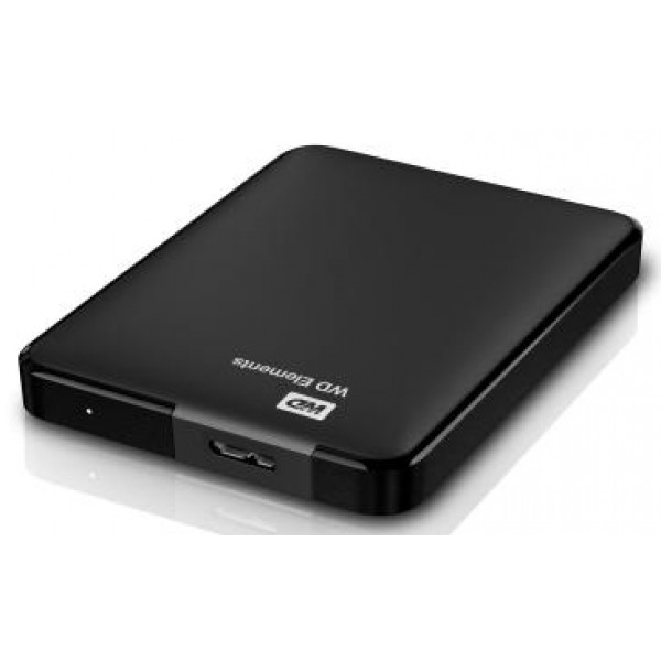 Фото - Жорсткий диск зовнішній Western Digital Elements 1 TB Black (WDBUZG0010BBK-WESN)