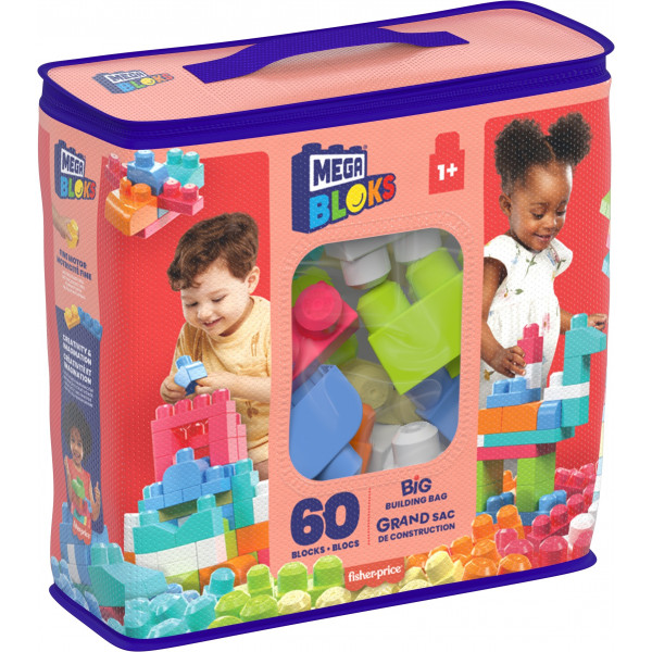 Фото - Пластиковий конструктор для малюків Mega Bloks розовый в мешке (60 дет.) (DCH54) Фото - Пластиковий конструктор для малюків Mega Bloks розовый в мешке (60 дет.) (DCH54)