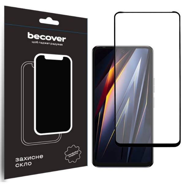Фото - Захисне скло для смартфону BeCover Tecno POVA Neo 3 (LH6n) Black (710045)