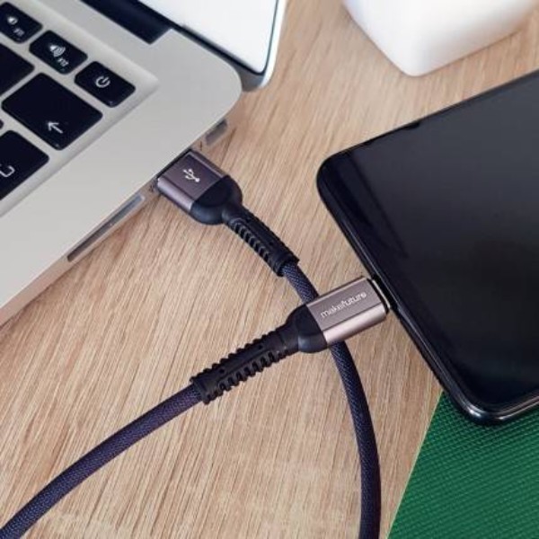 Фото - Кабель MAKE USB to Type-C 2.4A 1м Denim Grey (MCB-CD9GR)
