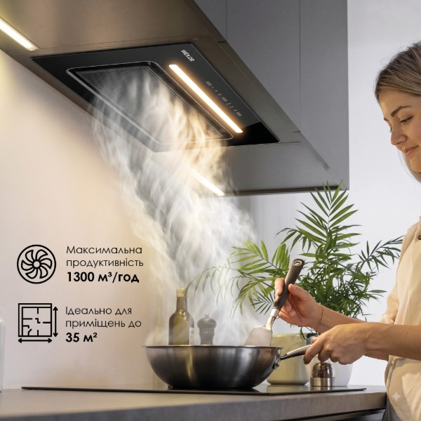 Фото - Витяжка вбудована Weilor LUMINA WBG 69 BLACK SILENCE