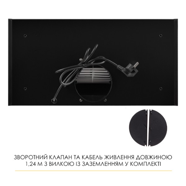 Фото - Витяжка вбудована Weilor LUMINA WBG 69 BLACK SILENCE