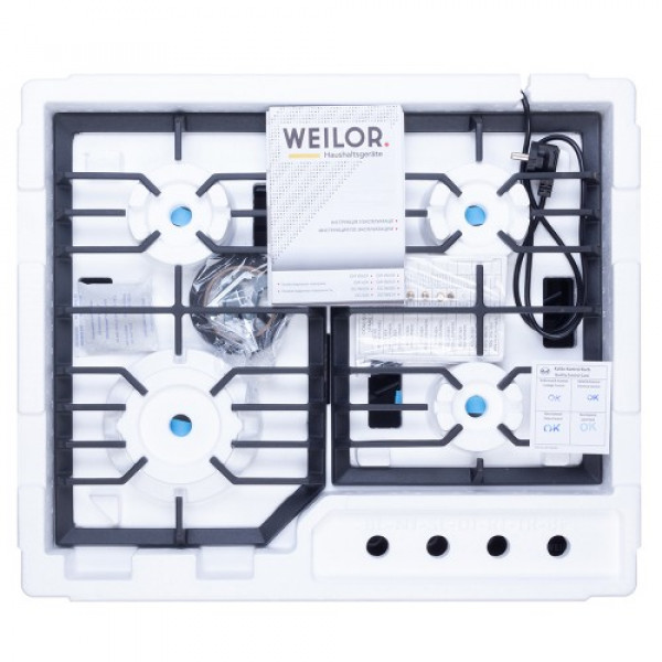 Фото - Варильна поверхня газова Weilor GG 624 BL