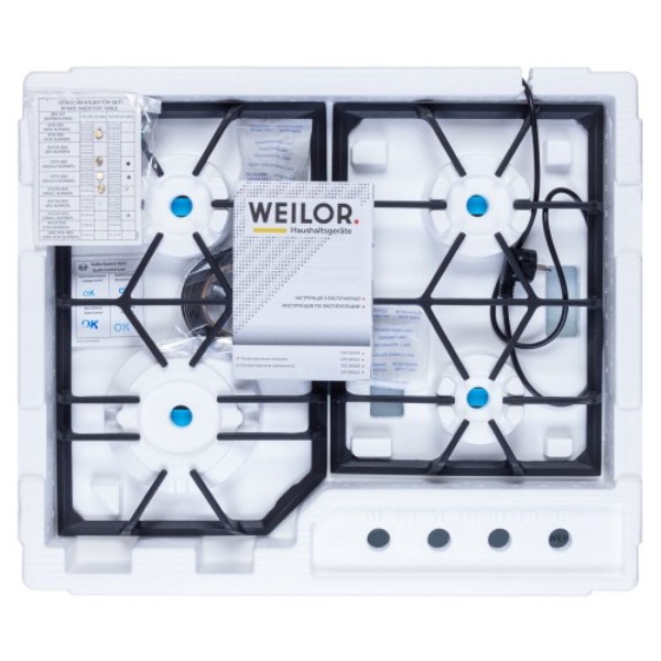 Фото - Варильна поверхня газова Weilor GG W604 WH