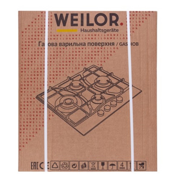 Фото - Варильна поверхня газова Weilor GG W614 BL