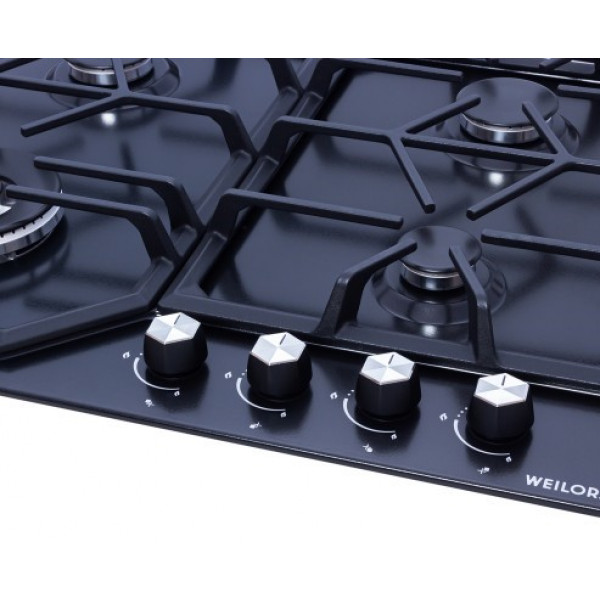 Фото - Варочная панель газовая Weilor GM W604 BL