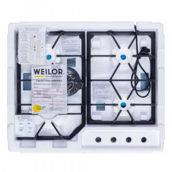 Фото - Варочная панель газовая Weilor GM W604 SS