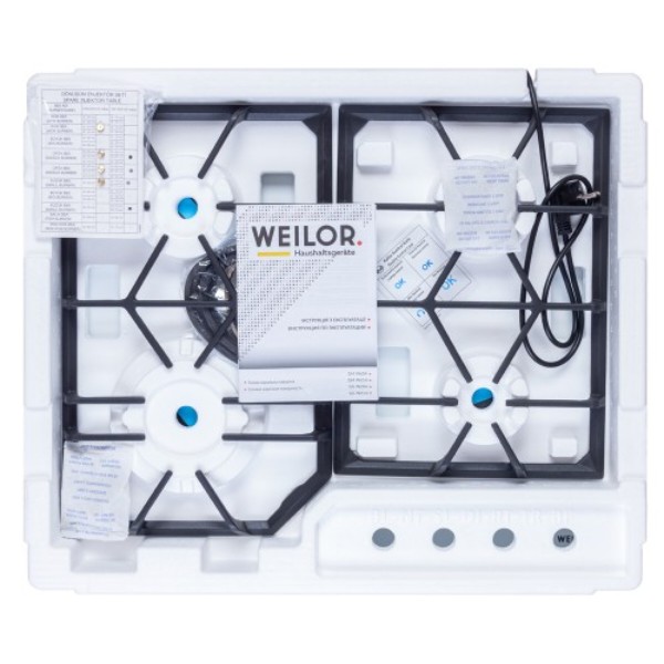 Фото - Варочная панель газовая Weilor GM W604 WH