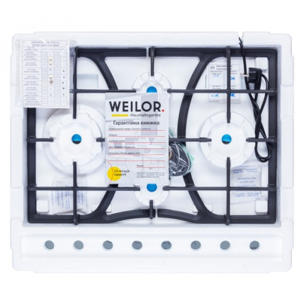 Фото - Варочная панель газовая Weilor GM W614 WH