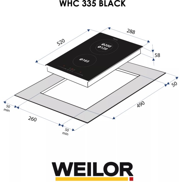 Фото - Варочная панель Domino Weilor WHC 335 BLACK