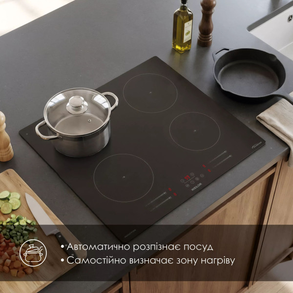 Фото - Варочная панель электрическая Weilor WIS 643 BLACK NanoProtect