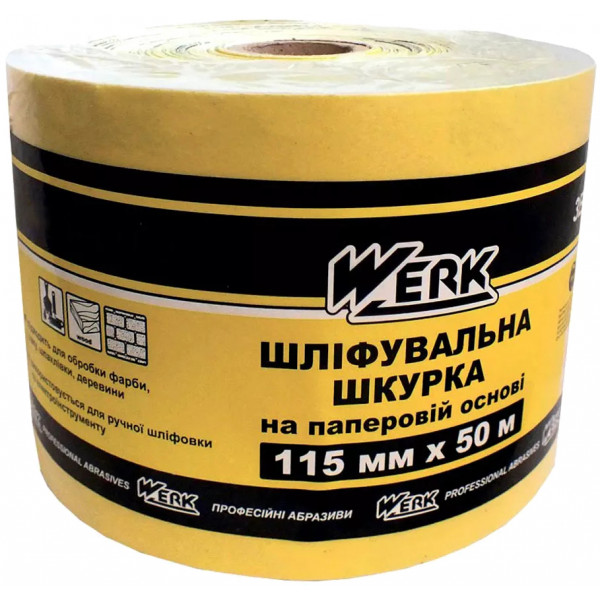 Фото - Лист шліфувальний Werk 115 мм х 50 м К240