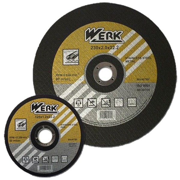Фото - Круг отрезной по металлу Werk 230х2,5х22,2 мм (WE201113/4131719)