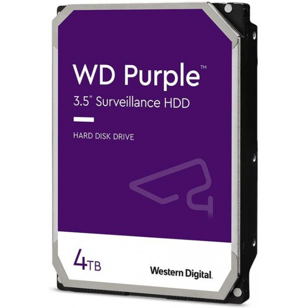 Фото - Жесткий диск внутренний Western Digital SATA 4TB 6GB/S 256MB/PURPLE (WD42PURZ)