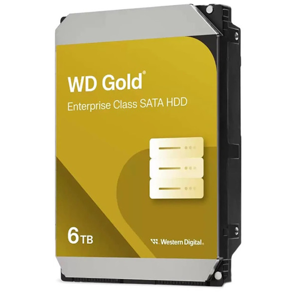 Фото - Жорсткий диск внутрішній Western Digital HDD SATA 6TB 7200RPM 256MB GOLD (WD6004FRYZ)