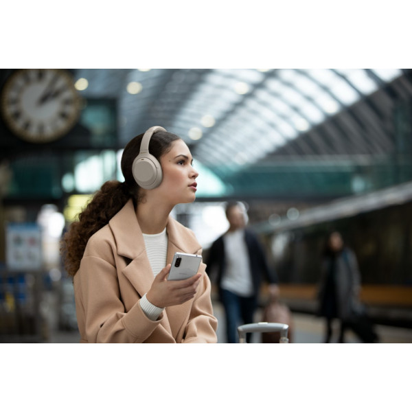 Фото - Навушники повнорозмірні бездротові Sony WH-1000XM4 Platinum Silver