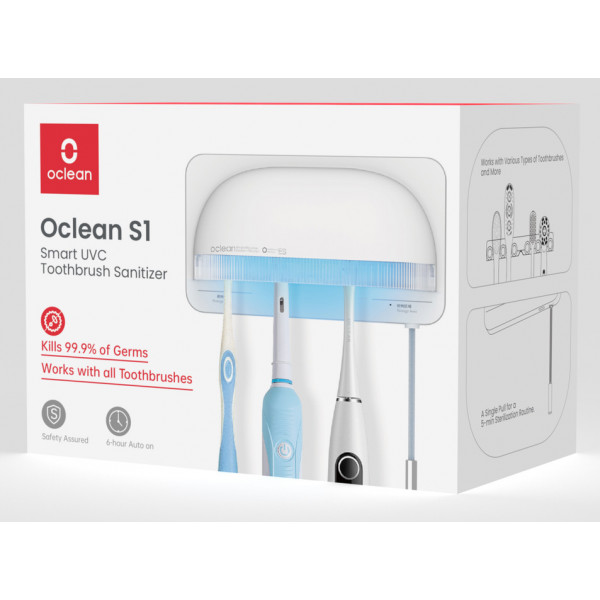 Фото - Стерилизатор УФ для электрических зубных щёток Oclean S1 Toothbrush Sanitizer White (6970810552638)