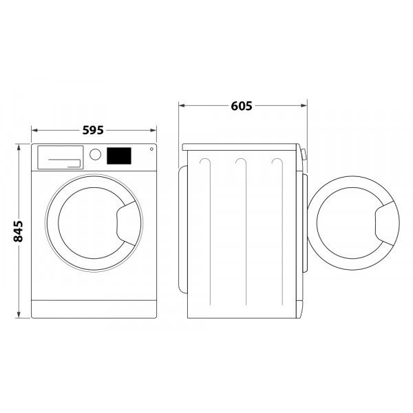Фото - Уценка - Стиральная машина Whirlpool FFB 10469 BV UA