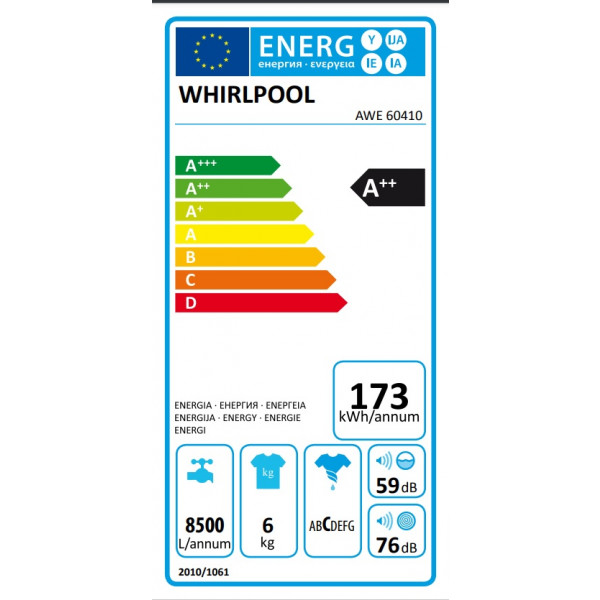 Фото - Пральна машина Whirlpool AWE 60410