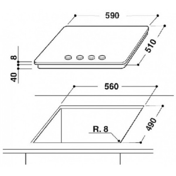 Фото - Варочная панель газовая Whirlpool GOA 6425/WH