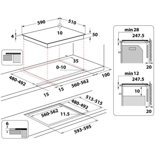 Фото - Варочная панель электрическая Whirlpool WTX6019DCF