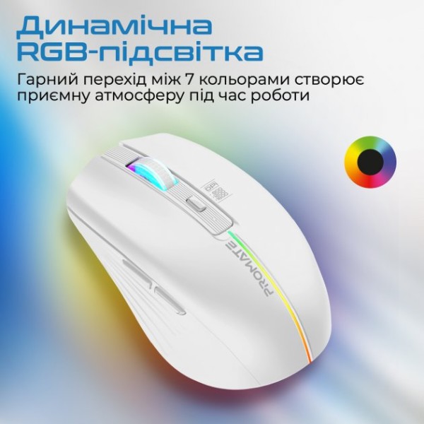 Фото - Миша бездротова Promate Kitt.White
