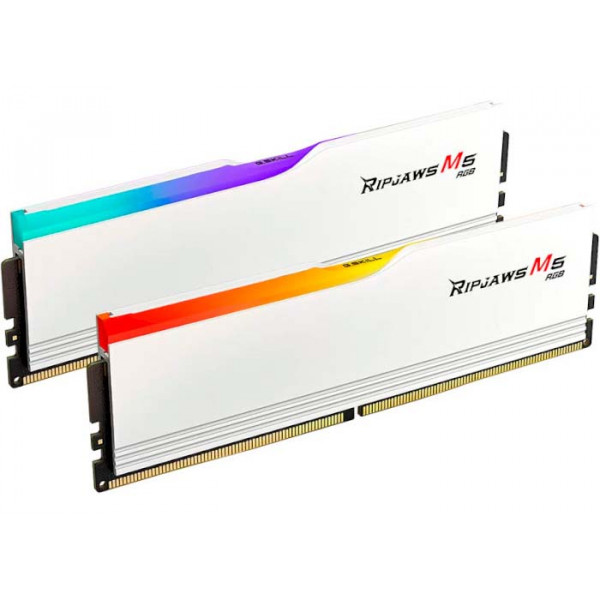 Фото - Память DDR G.Skill Ripjaws M5 RGB White DDR5-6000 64GB (2x32GB) (F5-6000J3040G32GX2-RM5RW)