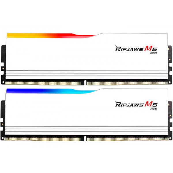 Фото - Память DDR G.Skill Ripjaws M5 RGB White DDR5-6000 64GB (2x32GB) (F5-6000J3040G32GX2-RM5RW)