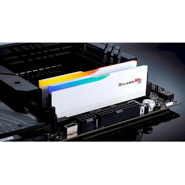 Фото - Память DDR G.Skill Ripjaws M5 RGB White DDR5-6000 64GB (2x32GB) (F5-6000J3040G32GX2-RM5RW)