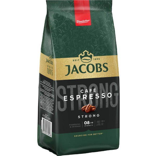 Фото - Кофе в зернах Jacobs Espresso 500г