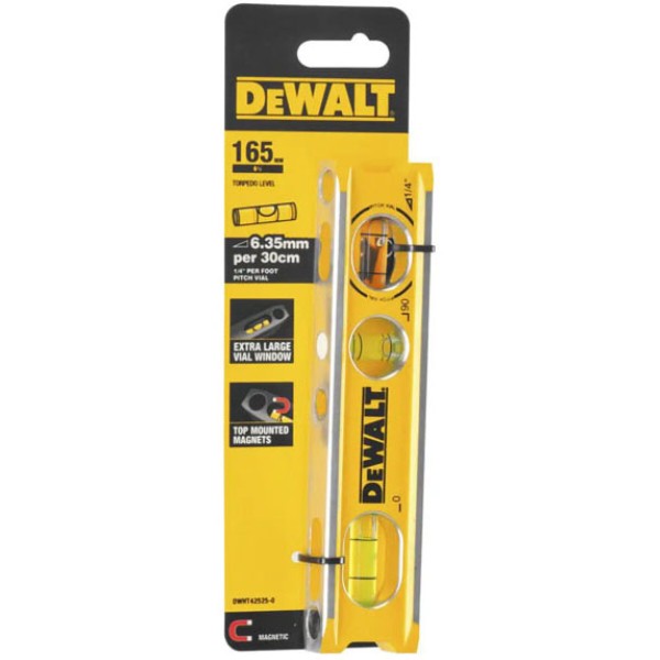 Фото - Рівень DeWALT BILLET TORPEDO 165 мм (DWHT42525-0)