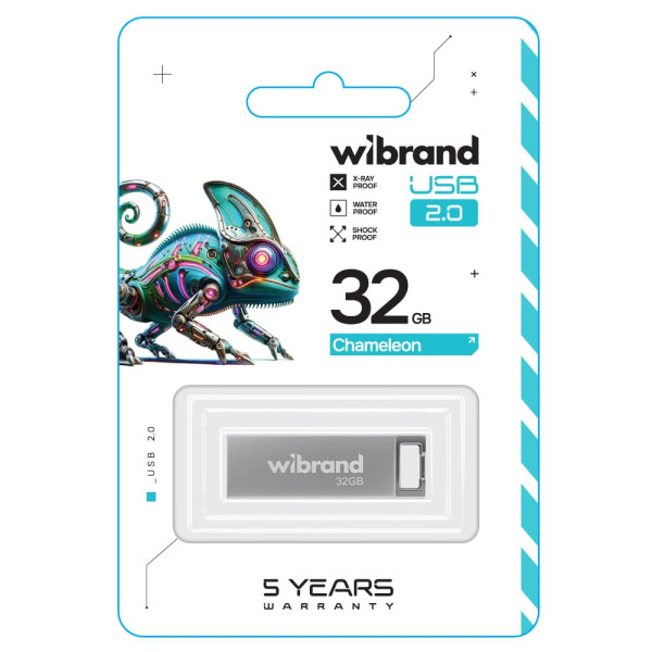 Фото - Флеш USB Wibrand USB 2.0 Chameleon 32Gb Silver (WI2.0/CH32U6S)
