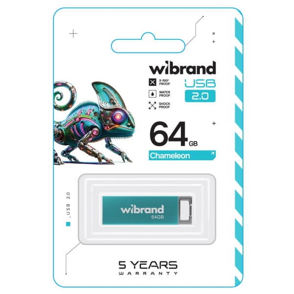 Фото - Флеш USB Wibrand USB 2.0 Chameleon 64Gb Light Blue (WI2.0/CH64U6LU)