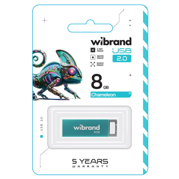 Фото - Флеш USB Wibrand USB 2.0 Chameleon 8Gb Light Blue (WI2.0/CH8U6LU)
