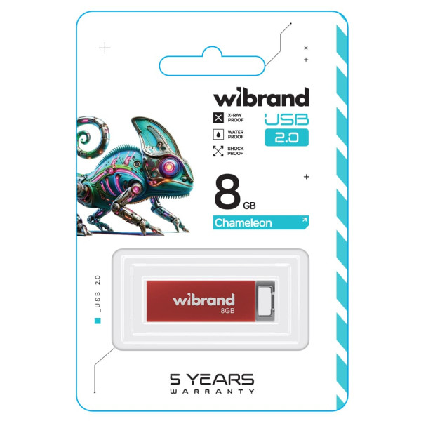 Фото - Флеш USB Wibrand USB 2.0 Chameleon 8Gb Red (WI2.0/CH8U6R)