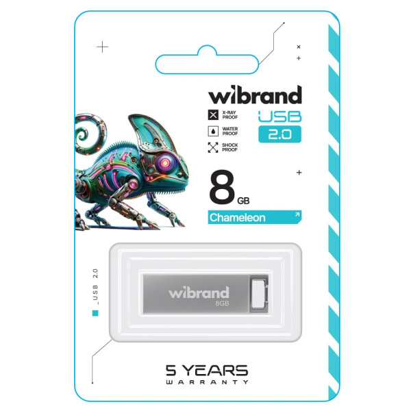 Фото - Флеш USB Wibrand USB 2.0 Chameleon 8Gb Silver (WI2.0/CH8U6S)