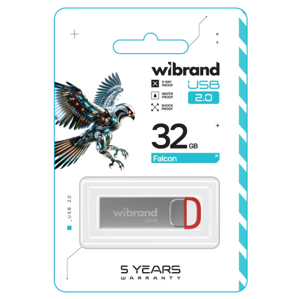 Фото - Флеш USB Wibrand USB 2.0 Falcon 32Gb Red (WI2.0/FA32U7R)