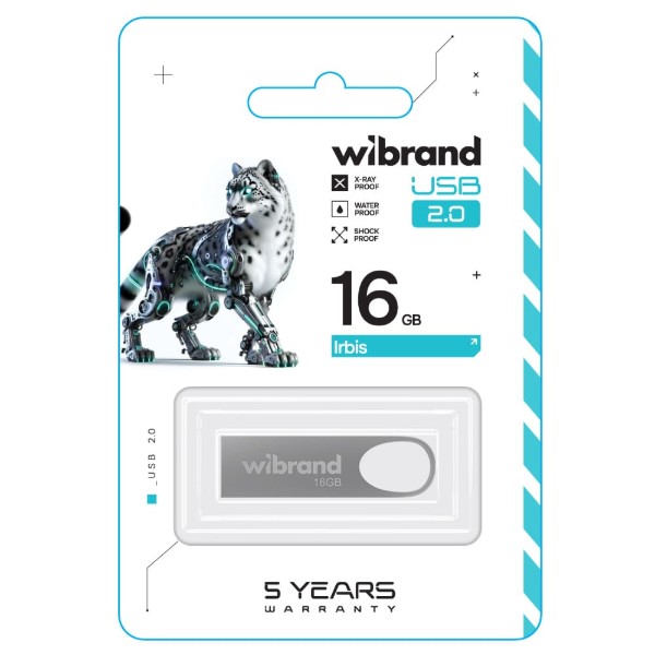 Фото - Флеш USB Wibrand USB 2.0 Irbis 16Gb Silver (WI2.0/IR16U3S)