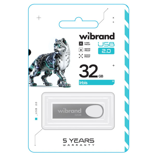 Фото - Флеш USB Wibrand USB 2.0 Irbis 32Gb Silver (WI2.0/IR32U3S)