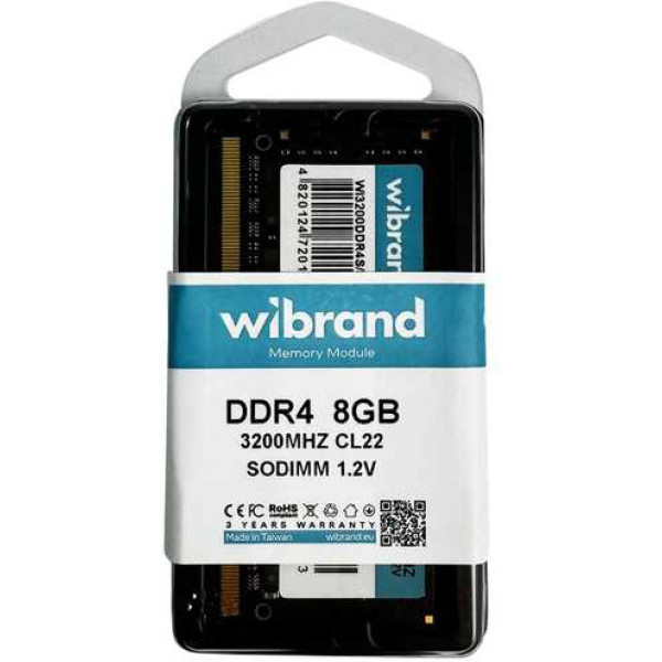 Фото - Память DDR Wibrand DDR4 16GB 3200MHz CL22 SODIMM (WI3200DDR4S/16GB)