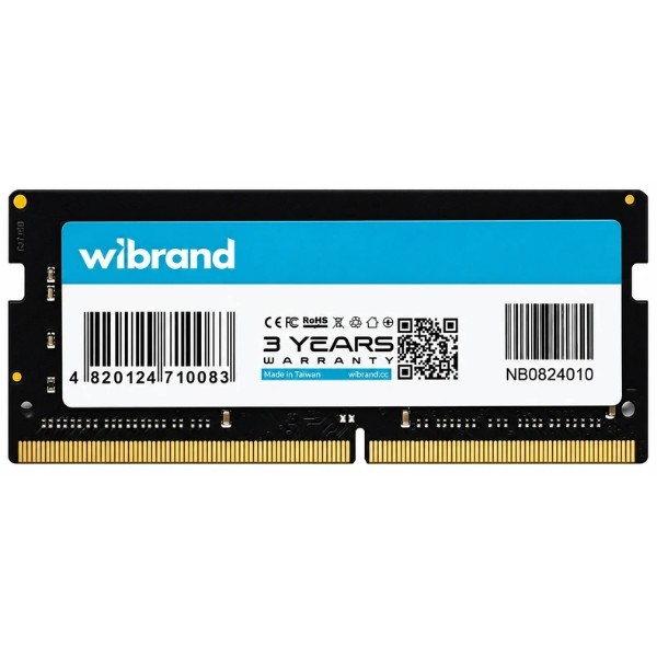 Фото - Пам'ять DDR Wibrand DDR3L 8GB 1600MHz CL11 SODIMM (WI1600DDR3LS/8GB)