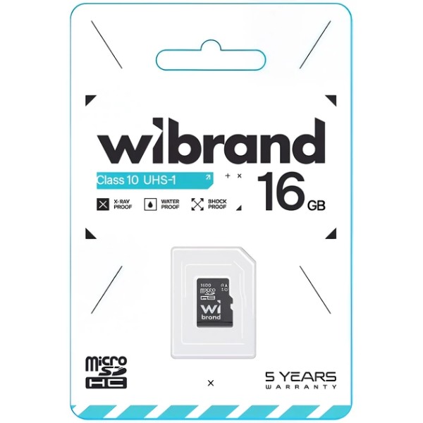 Фото - Карта пам'яті Wibrand К16Gb class 10 (WICDHU1/16GB)