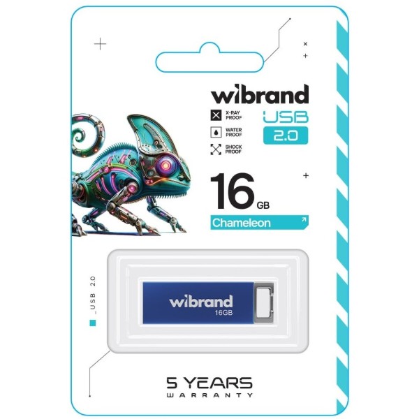 Фото - Флеш USB Wibrand USB 2.0 Chameleon 16Gb Blue (WI2.0/CH16U6U)