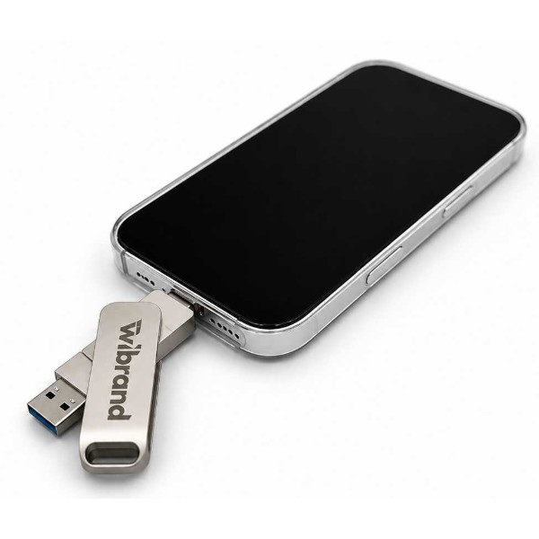 Фото - SSD-накопитель внешний Wibrand Wolf 1TB USB 3.2 Gen.2 Type-C/Type-A Read/Write Silver (WIEXSSD/WO1TB)