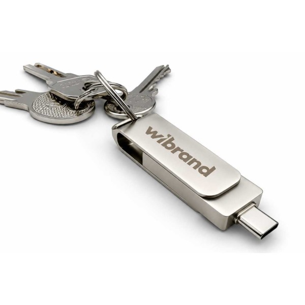 Фото - SSD-накопитель внешний Wibrand Wolf 1TB USB 3.2 Gen.2 Type-C/Type-A Read/Write Silver (WIEXSSD/WO1TB)