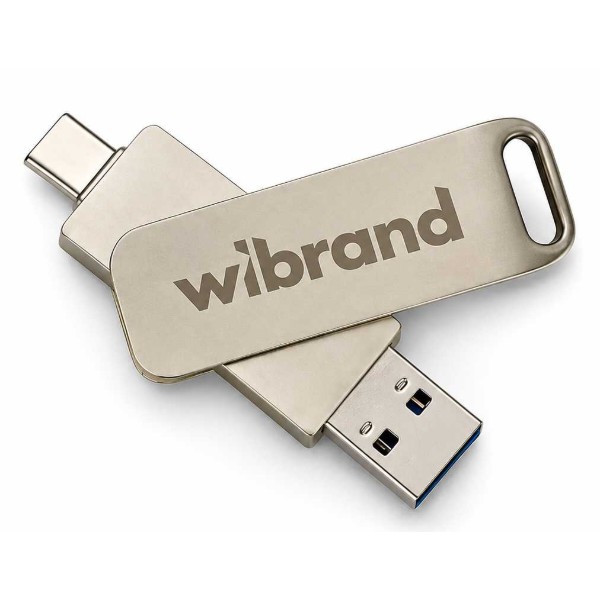Фото - SSD-накопитель внешний Wibrand Wolf 1TB USB 3.2 Gen.2 Type-C/Type-A Read/Write Silver (WIEXSSD/WO1TB)