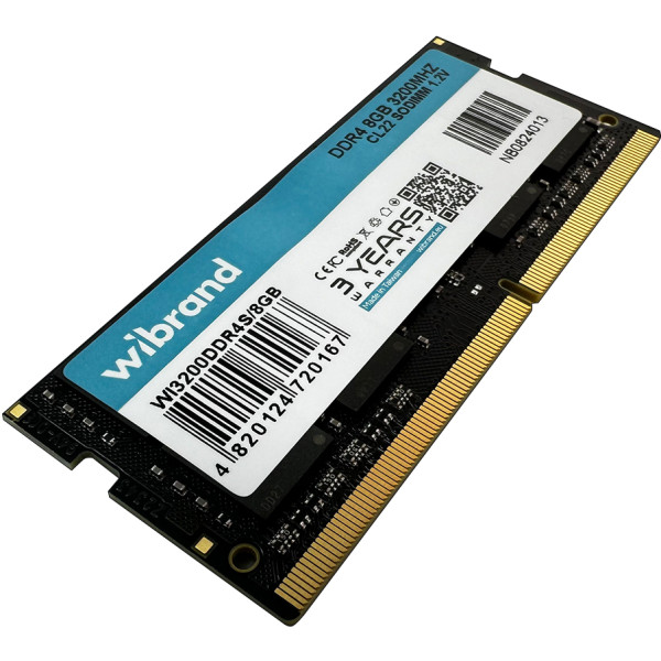 Фото - Память DDR Wibrand DDR4 8GB 3200MHz CL22 SODIMM (WI3200DDR4S/8GB)
