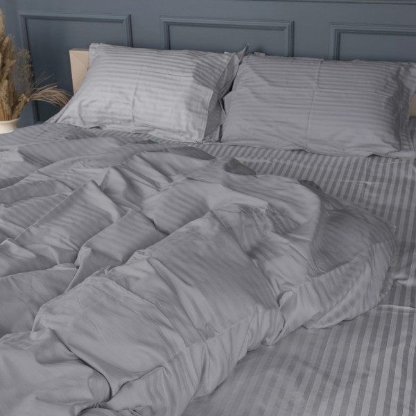 Фото - Комплект постільної білизни дитячий MirSon Satin Stripe 30-0010 + 30-0001 Widad 110х140 (2200005246450)