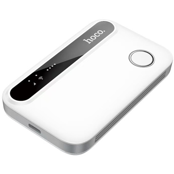 Фото - Маршрутизатор інтернет WiFi6+4G HOCO HI41 Mobile portable WiFi White (6942007647984)